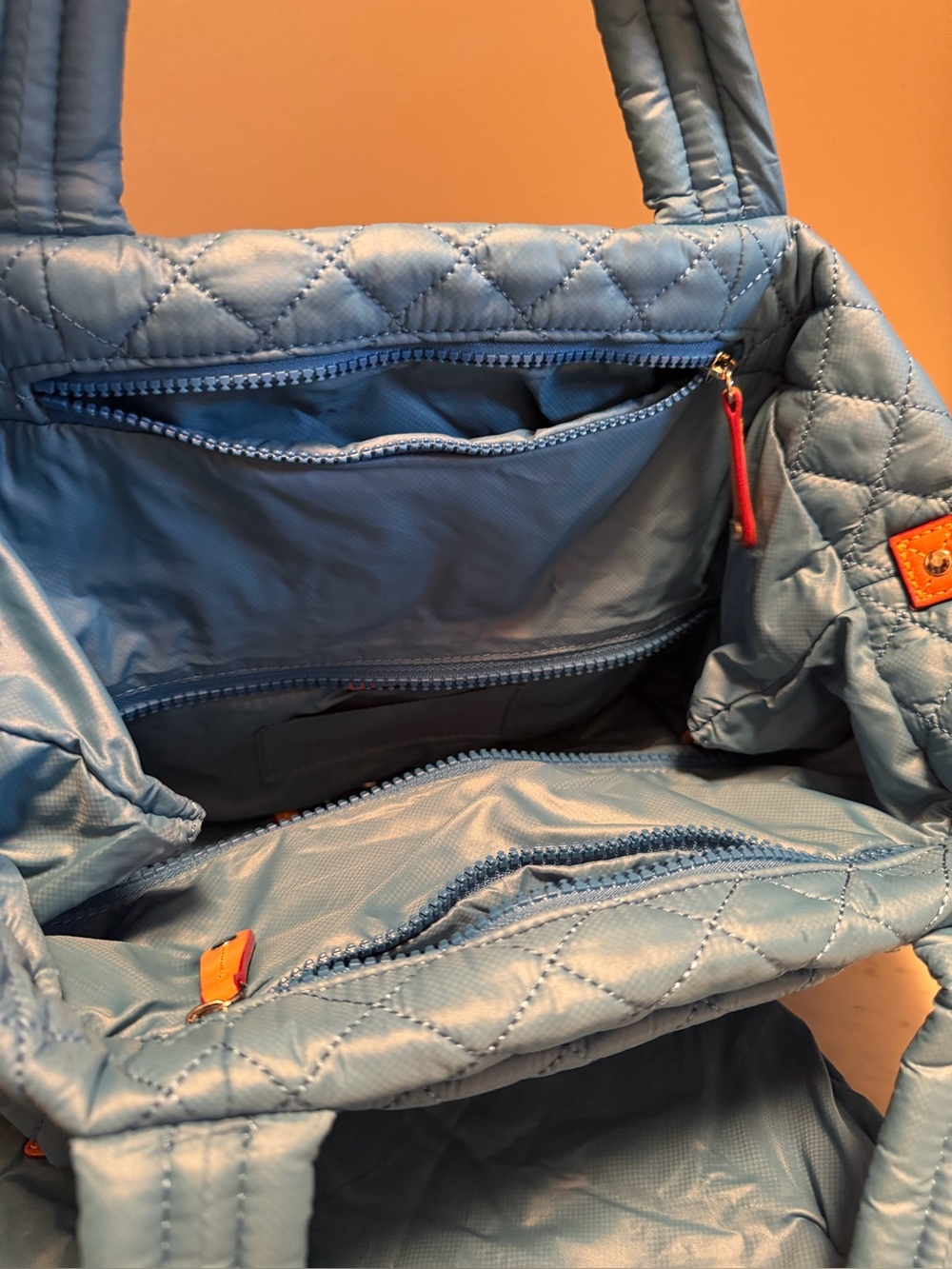 MZ Wallace Small Metro Tote Deluxe - Blue - Picture 9 of 14